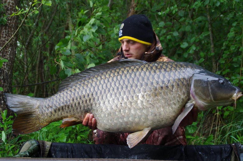 On the second day I managed to lure a behemoth of the lake, a beautiful carp weighting 28,5 kilograms.