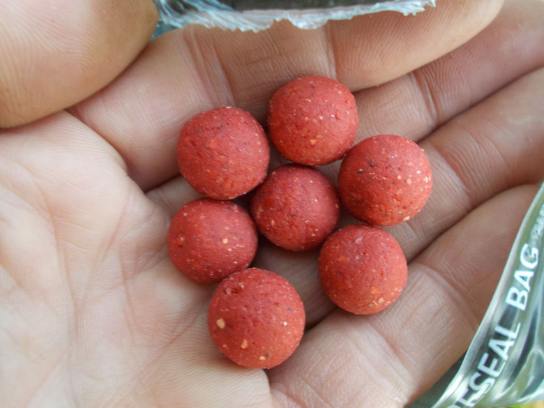 Strawberry jam boilies did the business