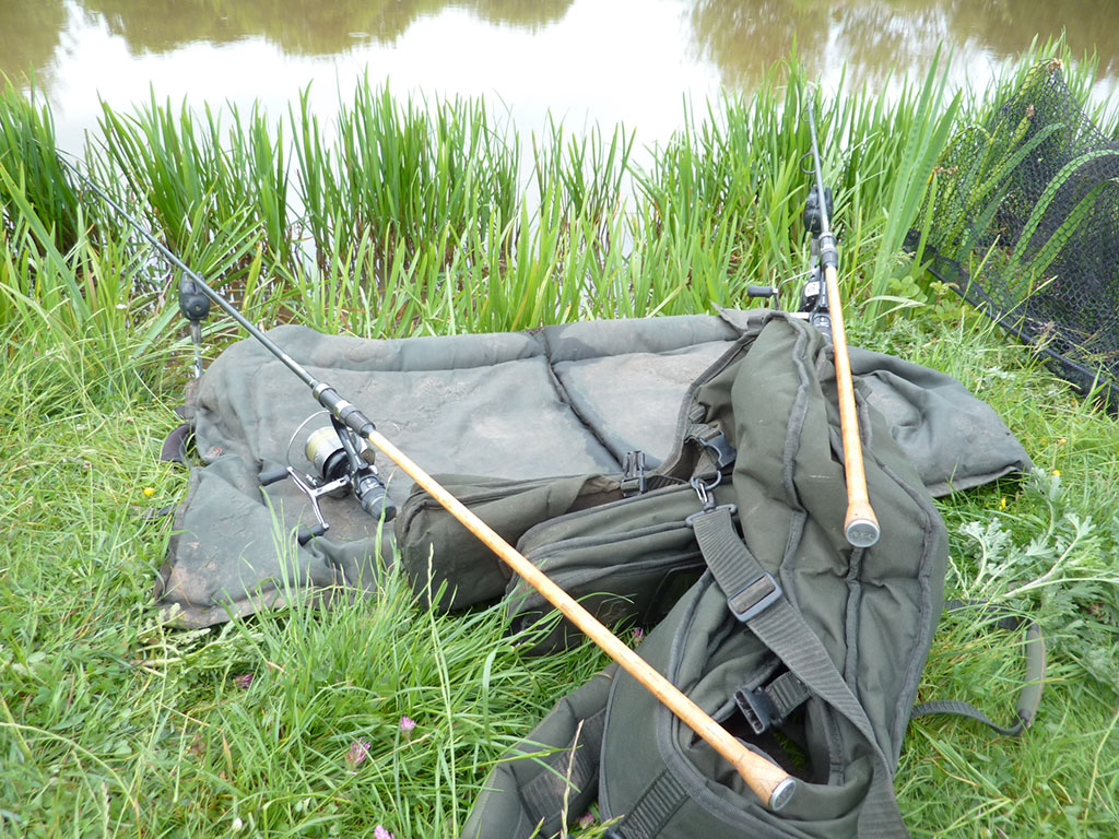 Rods laid out - travelling light